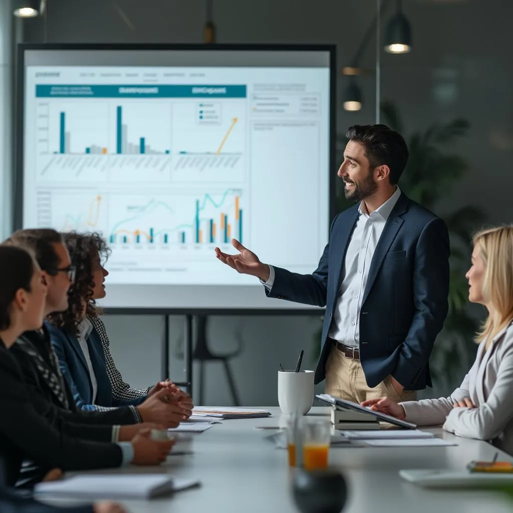 Presentación exitosa de resultados a cliente